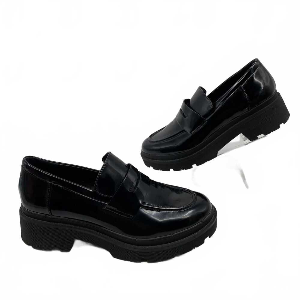 Blondo Black Patent Leather Loafer Platform | Women’s US 10